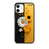 Thumbnail for Θήκη iPhone 12 Mini Yellow Daisies από τη Smartfits με σχέδιο στο πίσω μέρος και μαύρο περίβλημα | iPhone 12 Mini Yellow Daisies case with colorful back and black bezels