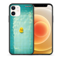 Thumbnail for Θήκη iPhone 12 Mini Yellow Duck από τη Smartfits με σχέδιο στο πίσω μέρος και μαύρο περίβλημα | iPhone 12 Mini Yellow Duck case with colorful back and black bezels