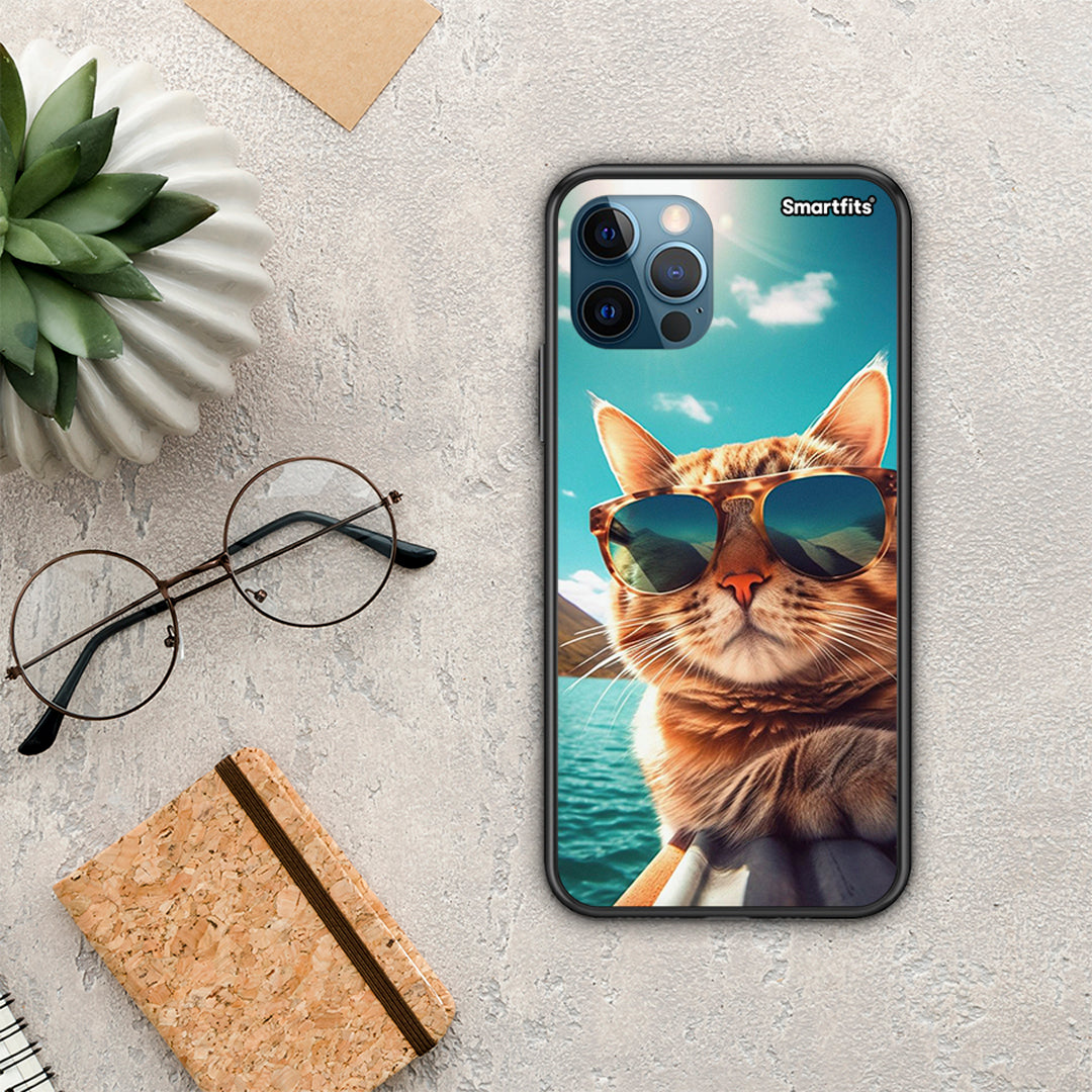 Summer Cat - iPhone 12 Pro max case