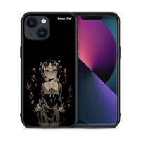 Thumbnail for Θήκη iPhone 13 Mini Anime Girl από τη Smartfits με σχέδιο στο πίσω μέρος και μαύρο περίβλημα | iPhone 13 Mini Anime Girl case with colorful back and black bezels