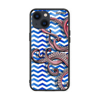 Thumbnail for iPhone 13 Chevron Devilfish θήκη από τη Smartfits με σχέδιο στο πίσω μέρος και μαύρο περίβλημα | Smartphone case with colorful back and black bezels by Smartfits