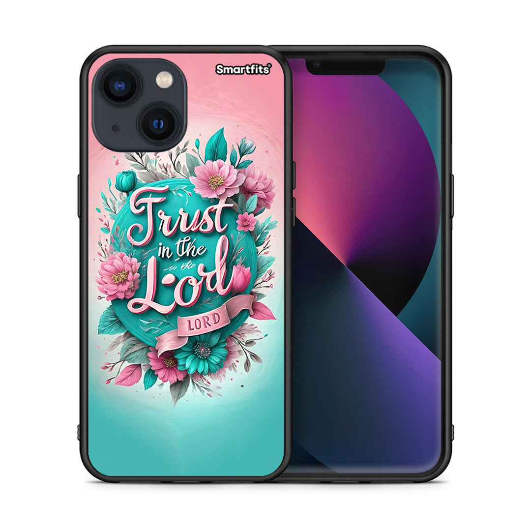 Θήκη iPhone 13 Mini Lord Trust από τη Smartfits με σχέδιο στο πίσω μέρος και μαύρο περίβλημα | iPhone 13 Mini Lord Trust case with colorful back and black bezels