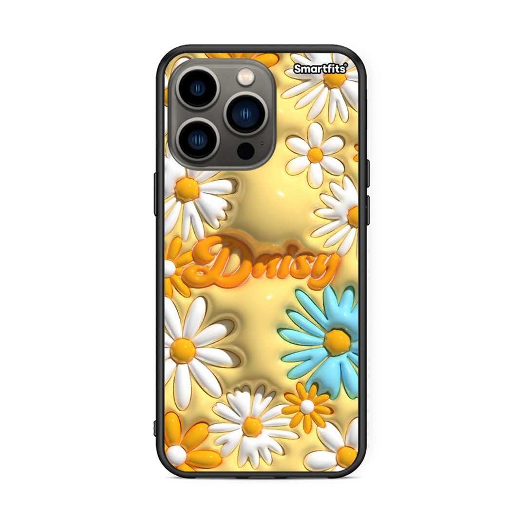 iPhone 13 Pro Bubble Daisies θήκη από τη Smartfits με σχέδιο στο πίσω μέρος και μαύρο περίβλημα | Smartphone case with colorful back and black bezels by Smartfits