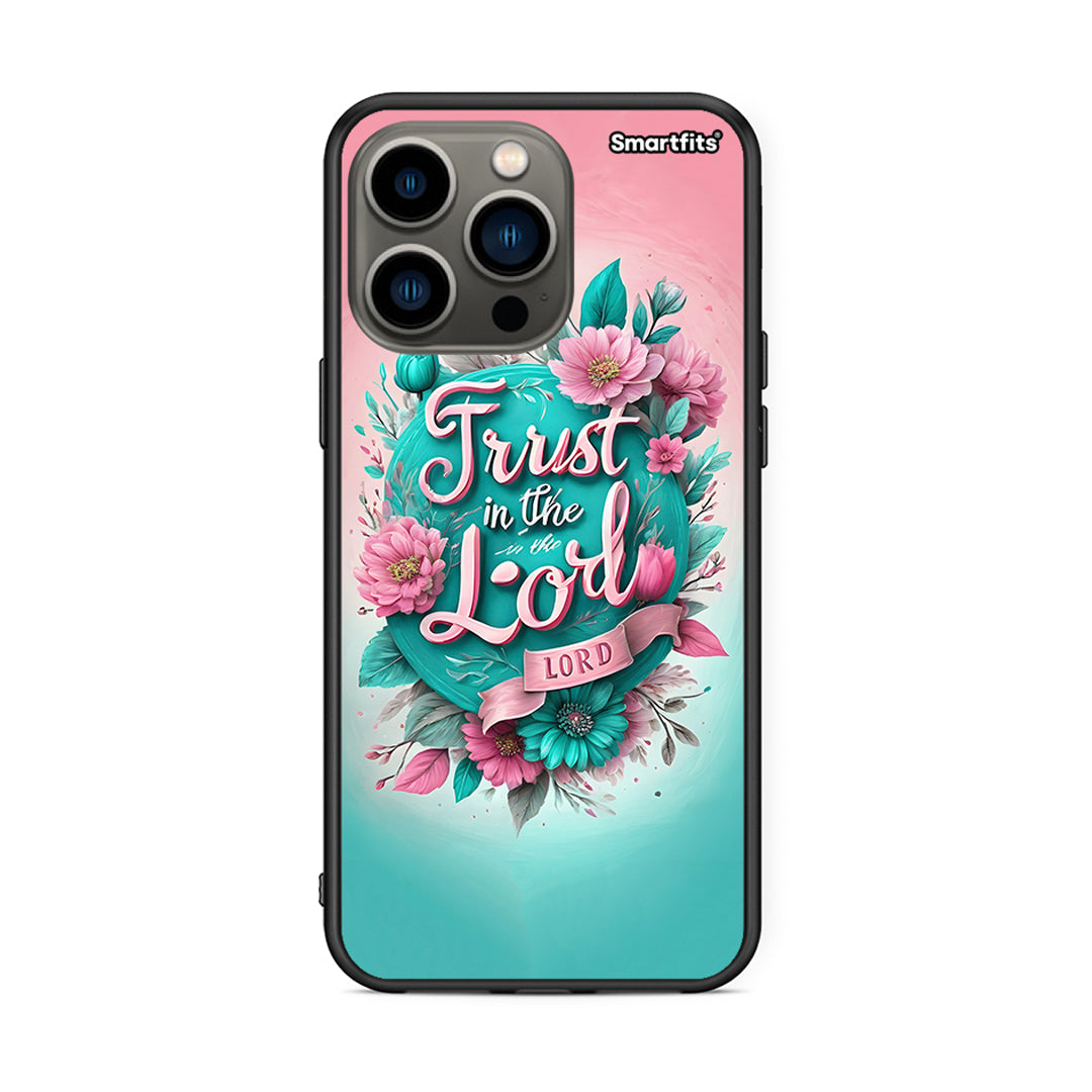 iPhone 13 Pro Lord Trust θήκη από τη Smartfits με σχέδιο στο πίσω μέρος και μαύρο περίβλημα | Smartphone case with colorful back and black bezels by Smartfits