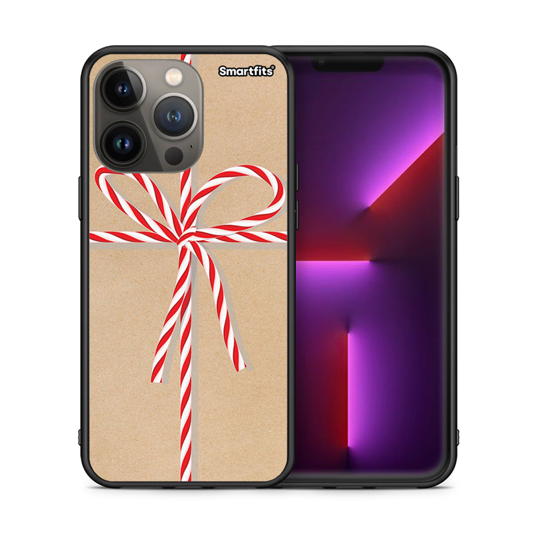 Θήκη iPhone 13 Pro Max Christmas Gift από τη Smartfits με σχέδιο στο πίσω μέρος και μαύρο περίβλημα | iPhone 13 Pro Max Christmas Gift case with colorful back and black bezels