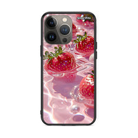 Thumbnail for iPhone 13 Pro Max Juicy Strawberries θήκη από τη Smartfits με σχέδιο στο πίσω μέρος και μαύρο περίβλημα | Smartphone case with colorful back and black bezels by Smartfits