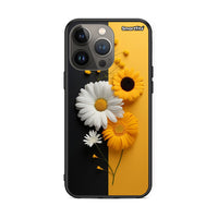 Thumbnail for iPhone 13 Pro Max Yellow Daisies θήκη από τη Smartfits με σχέδιο στο πίσω μέρος και μαύρο περίβλημα | Smartphone case with colorful back and black bezels by Smartfits