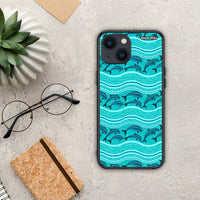 Thumbnail for Swimming Dolphins - iPhone 13 case