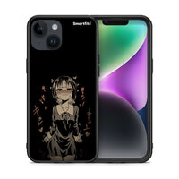 Thumbnail for Θήκη iPhone 14 Anime Girl από τη Smartfits με σχέδιο στο πίσω μέρος και μαύρο περίβλημα | iPhone 14 Anime Girl case with colorful back and black bezels