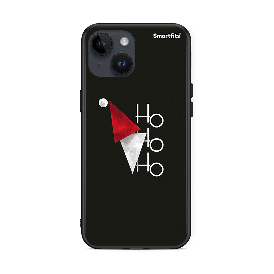 iPhone 14 Minimal Christmas θήκη από τη Smartfits με σχέδιο στο πίσω μέρος και μαύρο περίβλημα | Smartphone case with colorful back and black bezels by Smartfits