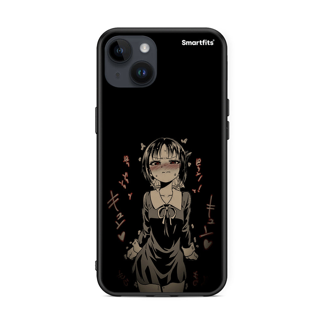 iPhone 14 Plus Anime Girl θήκη από τη Smartfits με σχέδιο στο πίσω μέρος και μαύρο περίβλημα | Smartphone case with colorful back and black bezels by Smartfits