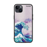 Thumbnail for iPhone 14 Plus Blue Waves θήκη από τη Smartfits με σχέδιο στο πίσω μέρος και μαύρο περίβλημα | Smartphone case with colorful back and black bezels by Smartfits