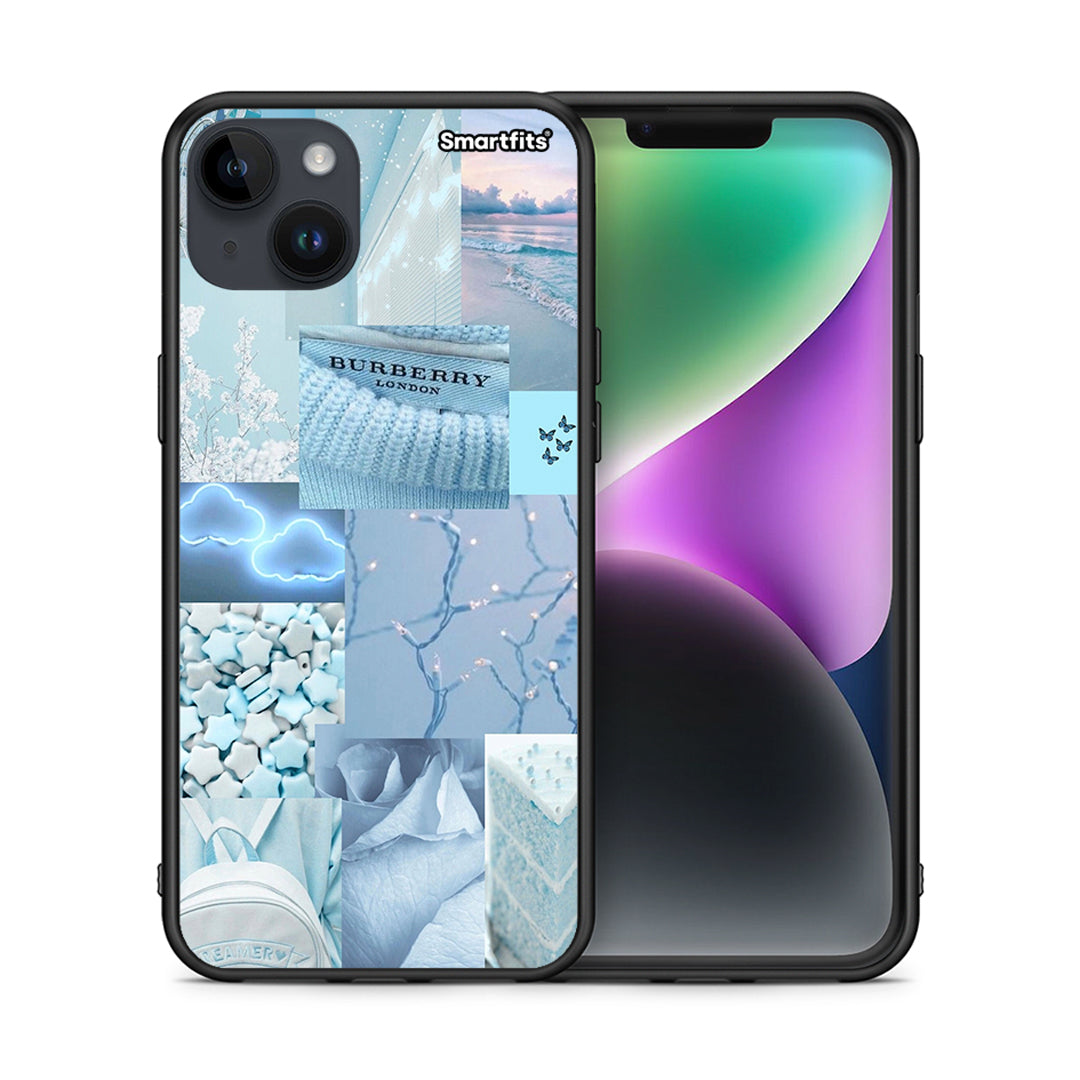 Θήκη iPhone 14 Plus Ciel Aesthetic Collage από τη Smartfits με σχέδιο στο πίσω μέρος και μαύρο περίβλημα | iPhone 14 Plus Ciel Aesthetic Collage case with colorful back and black bezels