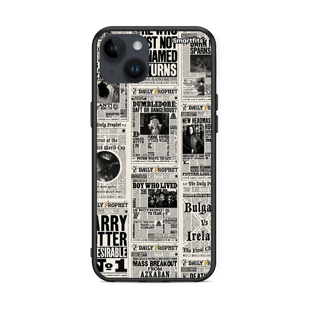 iPhone 14 Plus Harry Paper θήκη από τη Smartfits με σχέδιο στο πίσω μέρος και μαύρο περίβλημα | Smartphone case with colorful back and black bezels by Smartfits