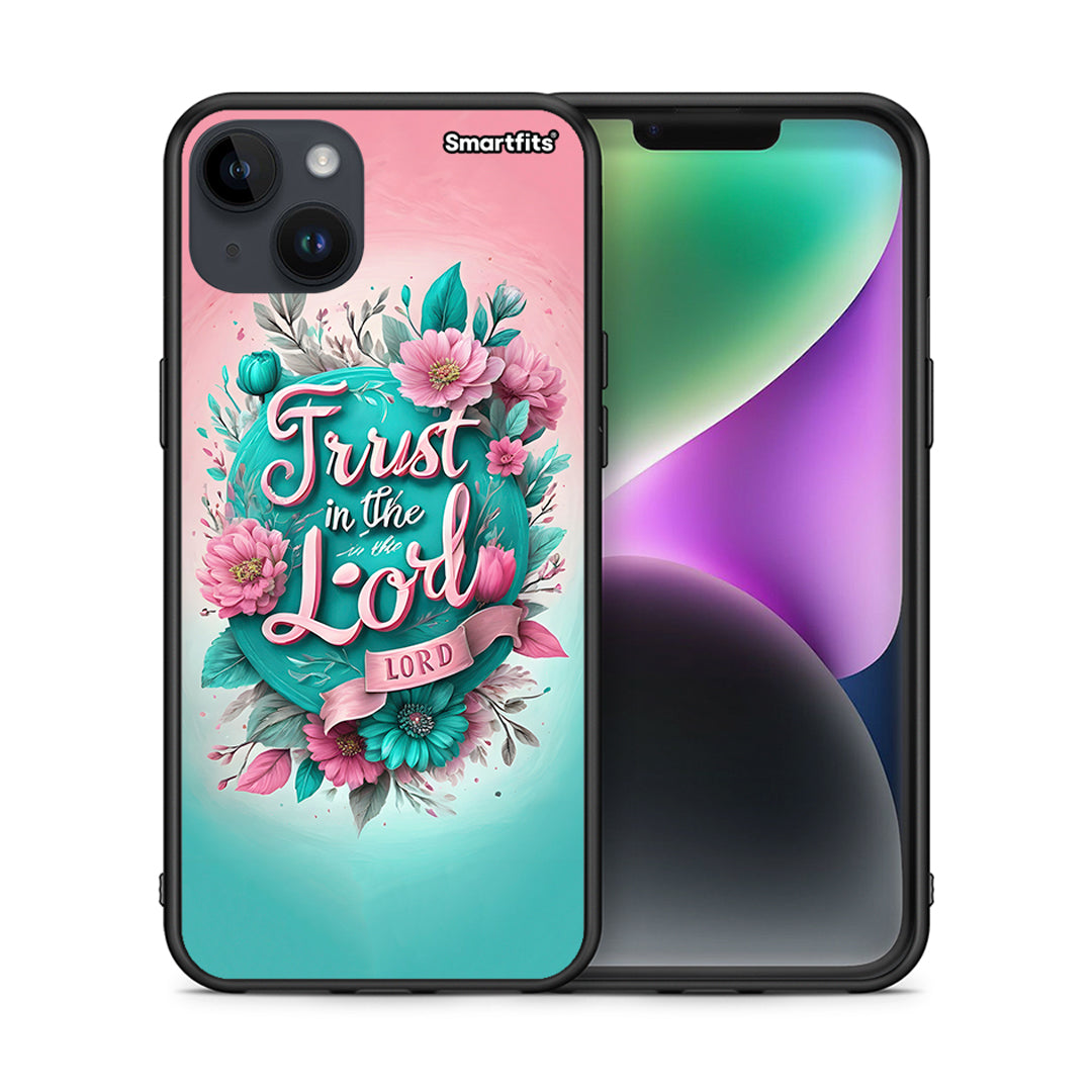 Θήκη iPhone 15 Plus Lord Trust από τη Smartfits με σχέδιο στο πίσω μέρος και μαύρο περίβλημα | iPhone 15 Plus Lord Trust case with colorful back and black bezels