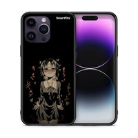 Thumbnail for Θήκη iPhone 15 Pro Anime Girl από τη Smartfits με σχέδιο στο πίσω μέρος και μαύρο περίβλημα | iPhone 15 Pro Anime Girl case with colorful back and black bezels