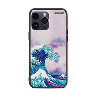 Thumbnail for iPhone 15 Pro Blue Waves θήκη από τη Smartfits με σχέδιο στο πίσω μέρος και μαύρο περίβλημα | Smartphone case with colorful back and black bezels by Smartfits