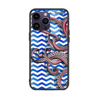 Thumbnail for iPhone 15 Pro Chevron Devilfish θήκη από τη Smartfits με σχέδιο στο πίσω μέρος και μαύρο περίβλημα | Smartphone case with colorful back and black bezels by Smartfits