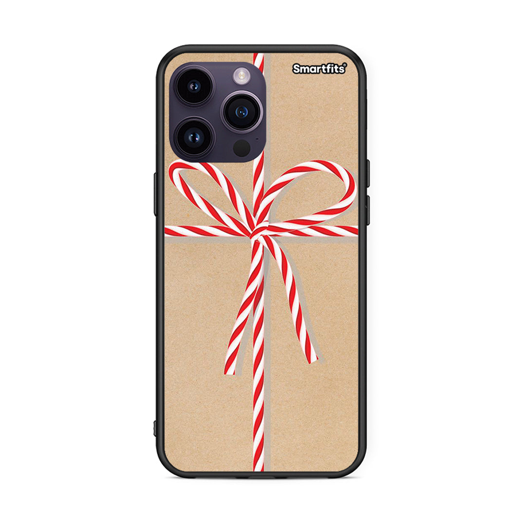 iPhone 15 Pro Christmas Gift θήκη από τη Smartfits με σχέδιο στο πίσω μέρος και μαύρο περίβλημα | Smartphone case with colorful back and black bezels by Smartfits