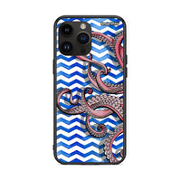 Thumbnail for iPhone 14 Pro Max Chevron Devilfish θήκη από τη Smartfits με σχέδιο στο πίσω μέρος και μαύρο περίβλημα | Smartphone case with colorful back and black bezels by Smartfits