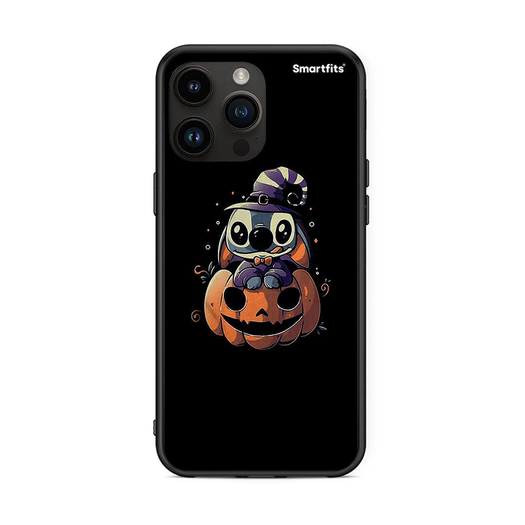 iPhone 14 Pro Max Halloween Stitch θήκη από τη Smartfits με σχέδιο στο πίσω μέρος και μαύρο περίβλημα | Smartphone case with colorful back and black bezels by Smartfits