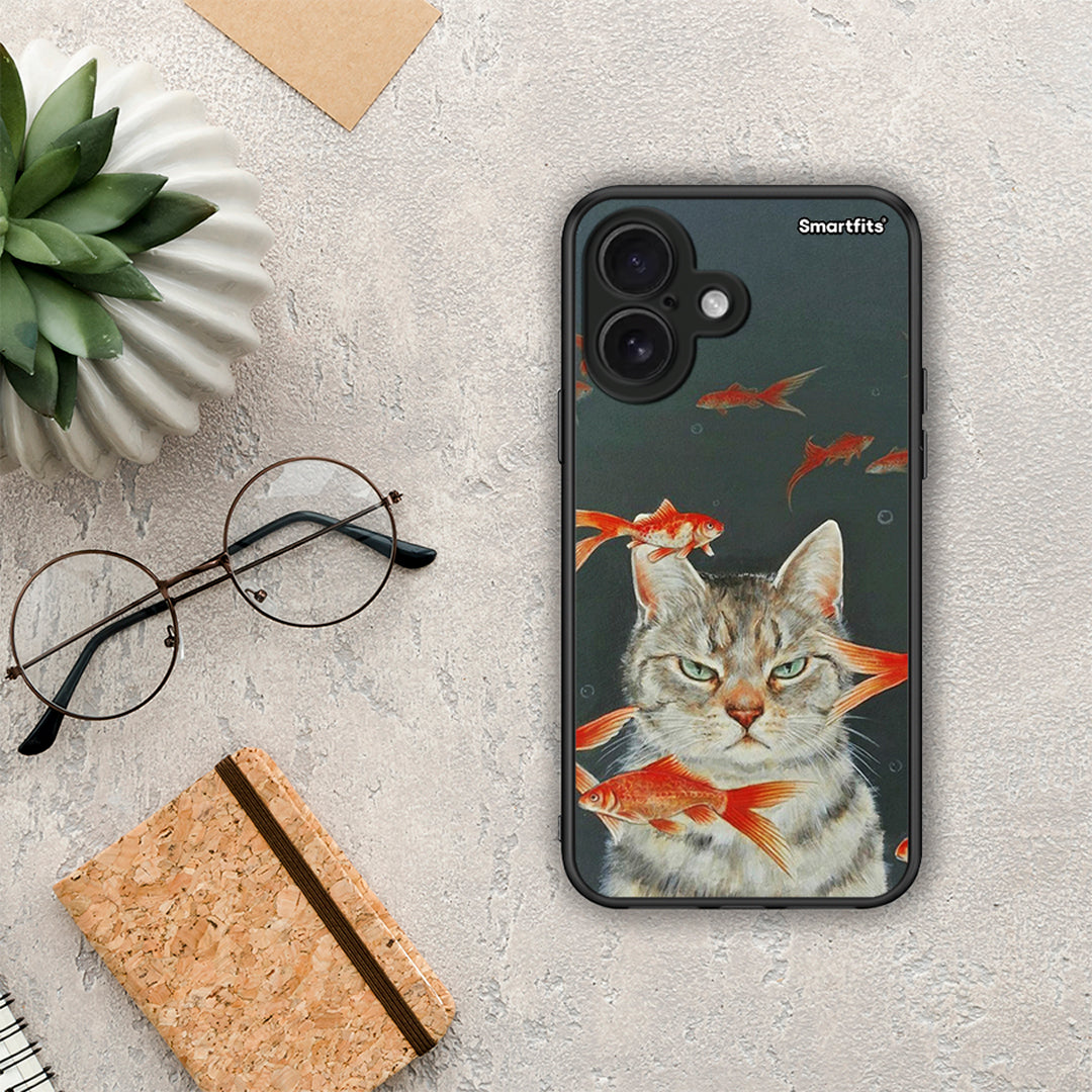 Cat Goldfish - iPhone 16 θήκη