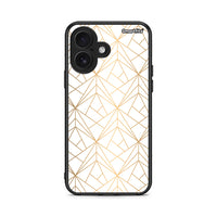 Thumbnail for 111 - iPhone 16 Luxury White Geometric case, cover, bumper