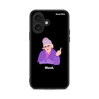 Thumbnail for iPhone 16 Grandma Mood Black θήκη από τη Smartfits με σχέδιο στο πίσω μέρος και μαύρο περίβλημα | Smartphone case with colorful back and black bezels by Smartfits