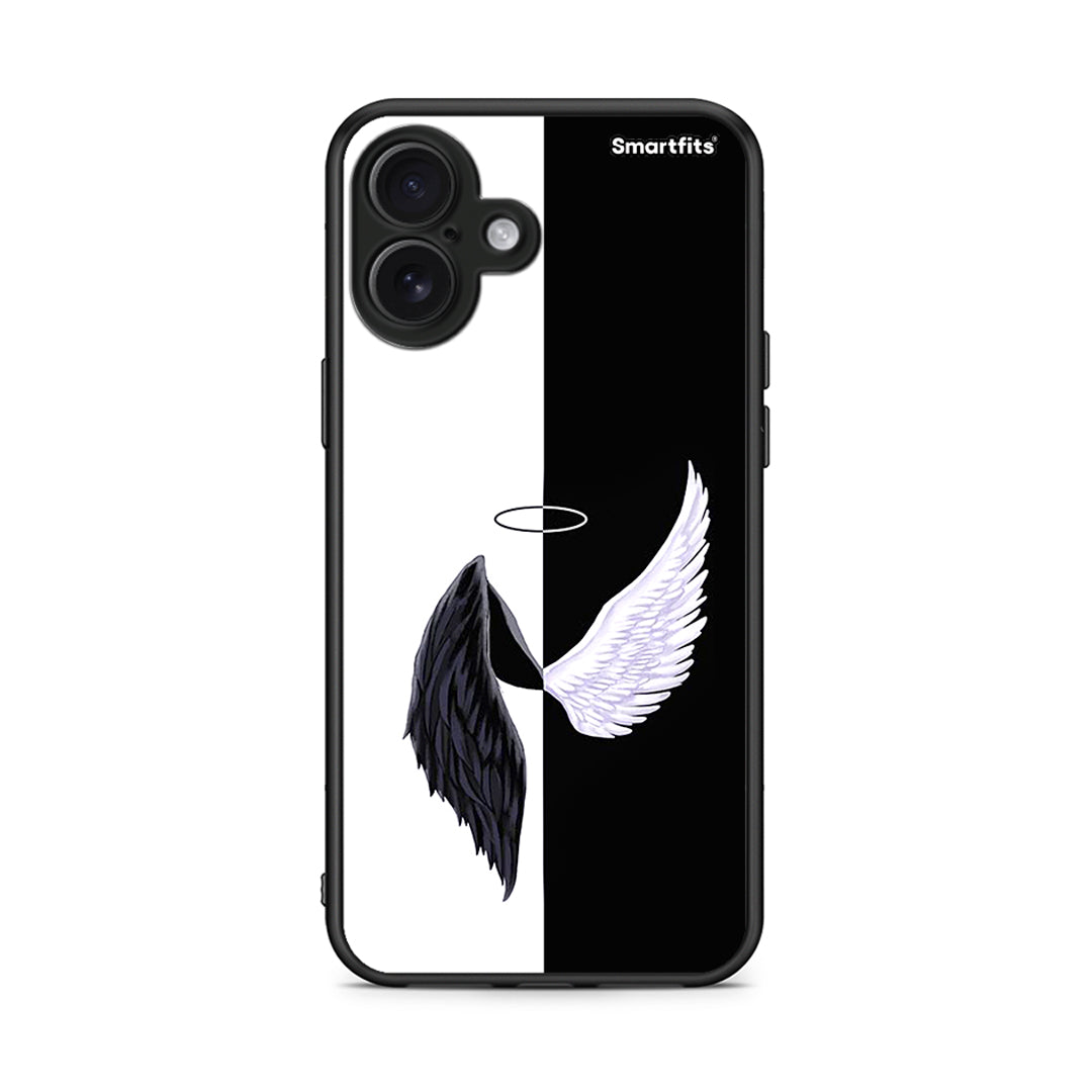 iPhone 16 Plus Angels Demons θήκη από τη Smartfits με σχέδιο στο πίσω μέρος και μαύρο περίβλημα | Smartphone case with colorful back and black bezels by Smartfits