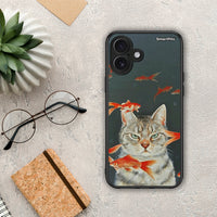 Thumbnail for Cat Goldfish - iPhone 16 Plus θήκη