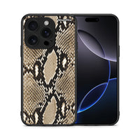 Thumbnail for Θήκη iPhone 16 Pro Fashion Snake Animal από τη Smartfits με σχέδιο στο πίσω μέρος και μαύρο περίβλημα | iPhone 16 Pro Fashion Snake Animal case with colorful back and black bezels