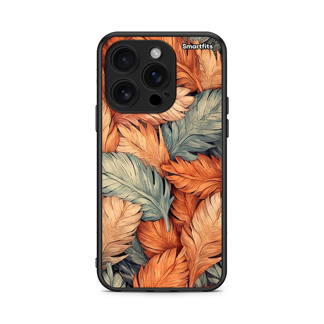 iPhone 16 Pro Autumn Leaves Θήκη από τη Smartfits με σχέδιο στο πίσω μέρος και μαύρο περίβλημα | Smartphone case with colorful back and black bezels by Smartfits