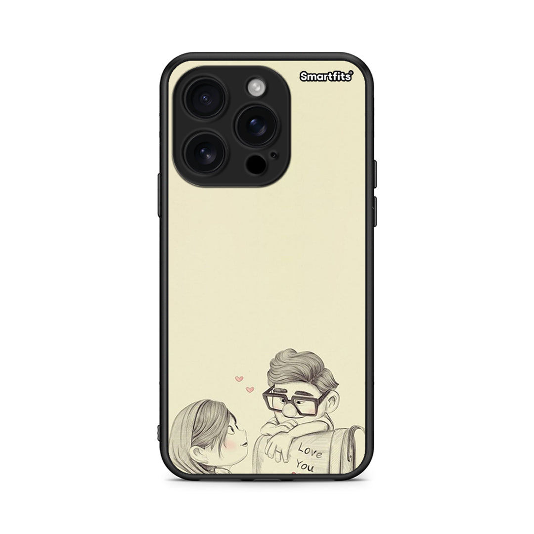 iPhone 16 Pro Carl And Ellie θήκη από τη Smartfits με σχέδιο στο πίσω μέρος και μαύρο περίβλημα | Smartphone case with colorful back and black bezels by Smartfits