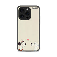 Thumbnail for iPhone 16 Pro Dalmatians Love θήκη από τη Smartfits με σχέδιο στο πίσω μέρος και μαύρο περίβλημα | Smartphone case with colorful back and black bezels by Smartfits