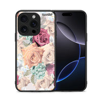 Thumbnail for Θήκη iPhone 16 Pro Bouquet Floral από τη Smartfits με σχέδιο στο πίσω μέρος και μαύρο περίβλημα | iPhone 16 Pro Bouquet Floral case with colorful back and black bezels