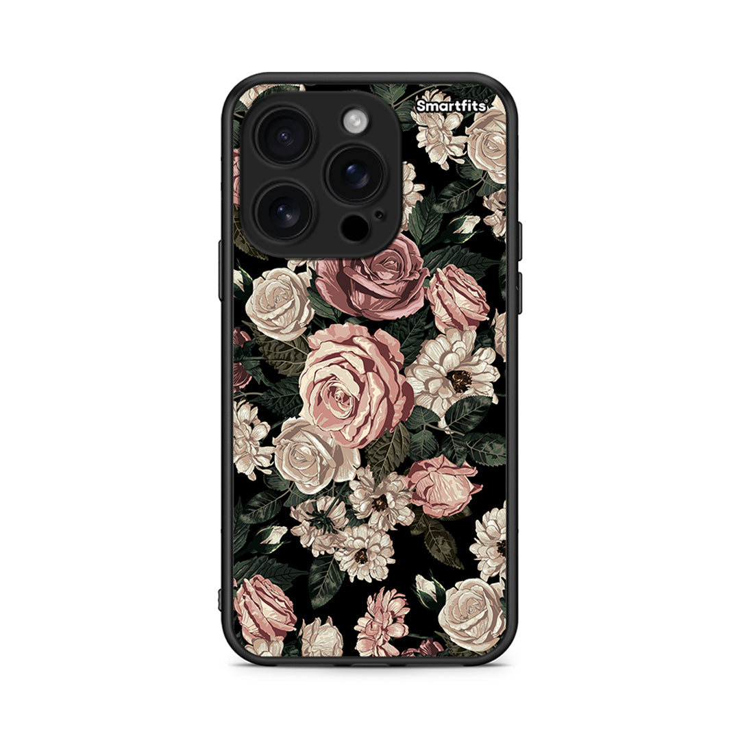 4 - iPhone 16 Pro Wild Roses Flower case, cover, bumper