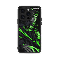 Thumbnail for iPhone 16 Pro Green Soldier Θήκη Αγίου Βαλεντίνου από τη Smartfits με σχέδιο στο πίσω μέρος και μαύρο περίβλημα | Smartphone case with colorful back and black bezels by Smartfits