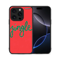 Thumbnail for Θήκη iPhone 16 Pro Jingle Xmas από τη Smartfits με σχέδιο στο πίσω μέρος και μαύρο περίβλημα | iPhone 16 Pro Jingle Xmas case with colorful back and black bezels