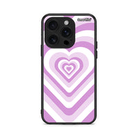 Thumbnail for iPhone 16 Pro Lilac Hearts θήκη από τη Smartfits με σχέδιο στο πίσω μέρος και μαύρο περίβλημα | Smartphone case with colorful back and black bezels by Smartfits