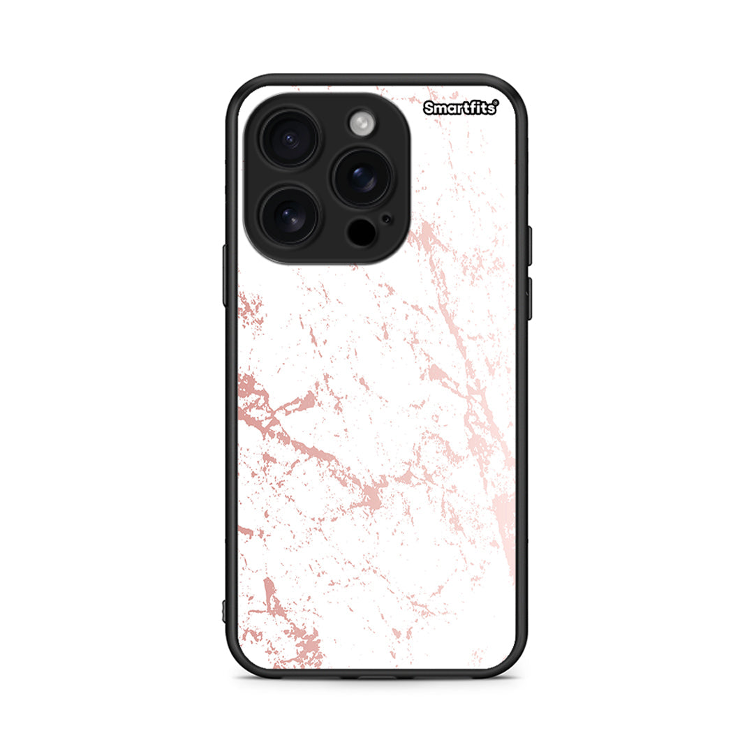 116 - iPhone 16 Pro Pink Splash Marble case, cover, bumper