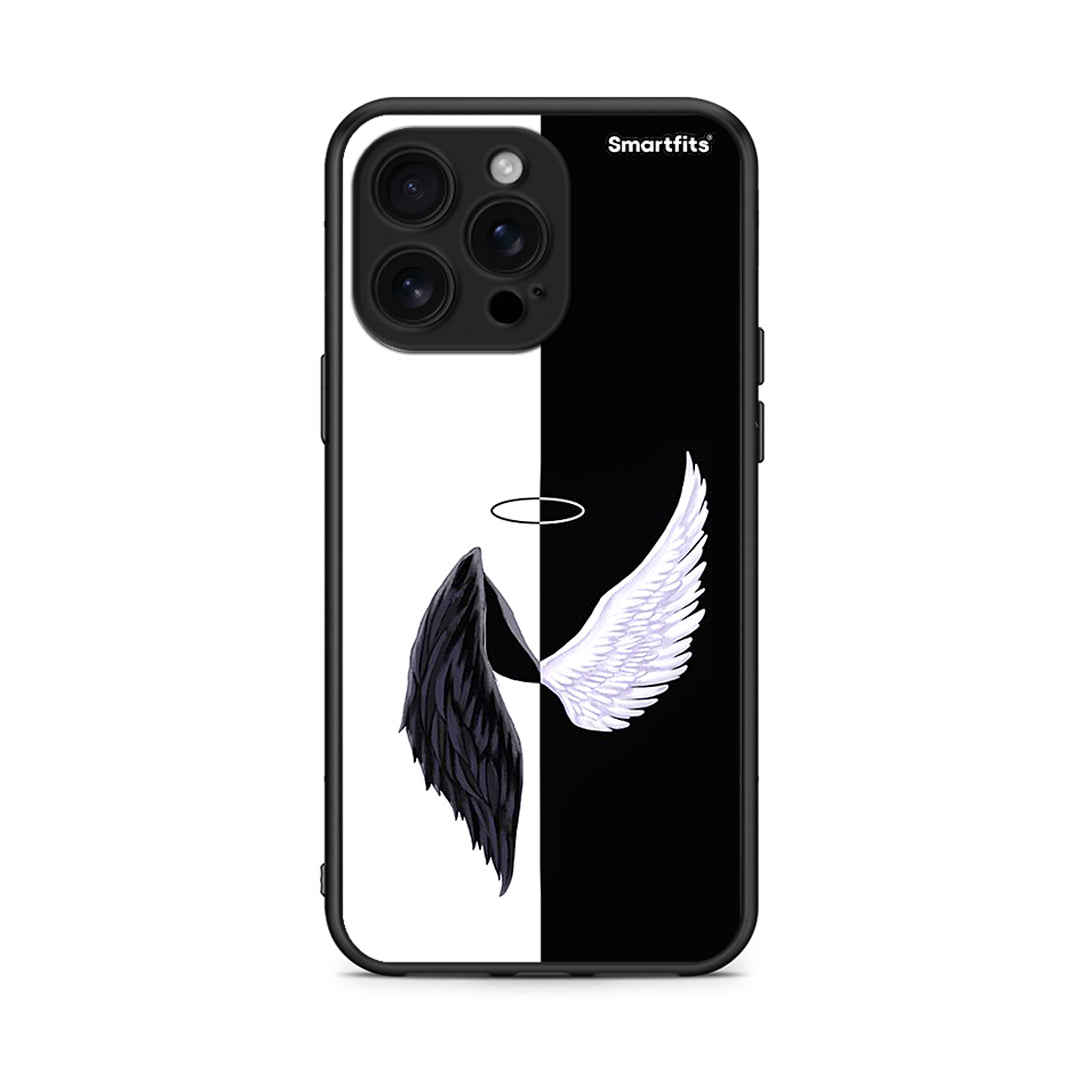 iPhone 16 Pro Max Angels Demons θήκη από τη Smartfits με σχέδιο στο πίσω μέρος και μαύρο περίβλημα | Smartphone case with colorful back and black bezels by Smartfits