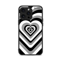 Thumbnail for iPhone 16 Pro Max Black Hearts θήκη από τη Smartfits με σχέδιο στο πίσω μέρος και μαύρο περίβλημα | Smartphone case with colorful back and black bezels by Smartfits