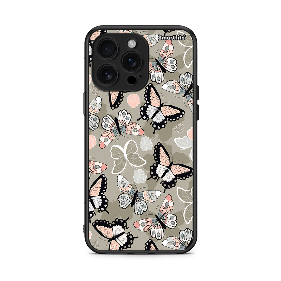 135 - iPhone 16 Pro Max Butterflies Boho case, cover, bumper