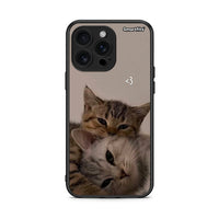 Thumbnail for iPhone 16 Pro Max Cats In Love Θήκη από τη Smartfits με σχέδιο στο πίσω μέρος και μαύρο περίβλημα | Smartphone case with colorful back and black bezels by Smartfits