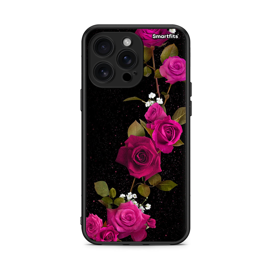 4 - iPhone 16 Pro Max Red Roses Flower case, cover, bumper