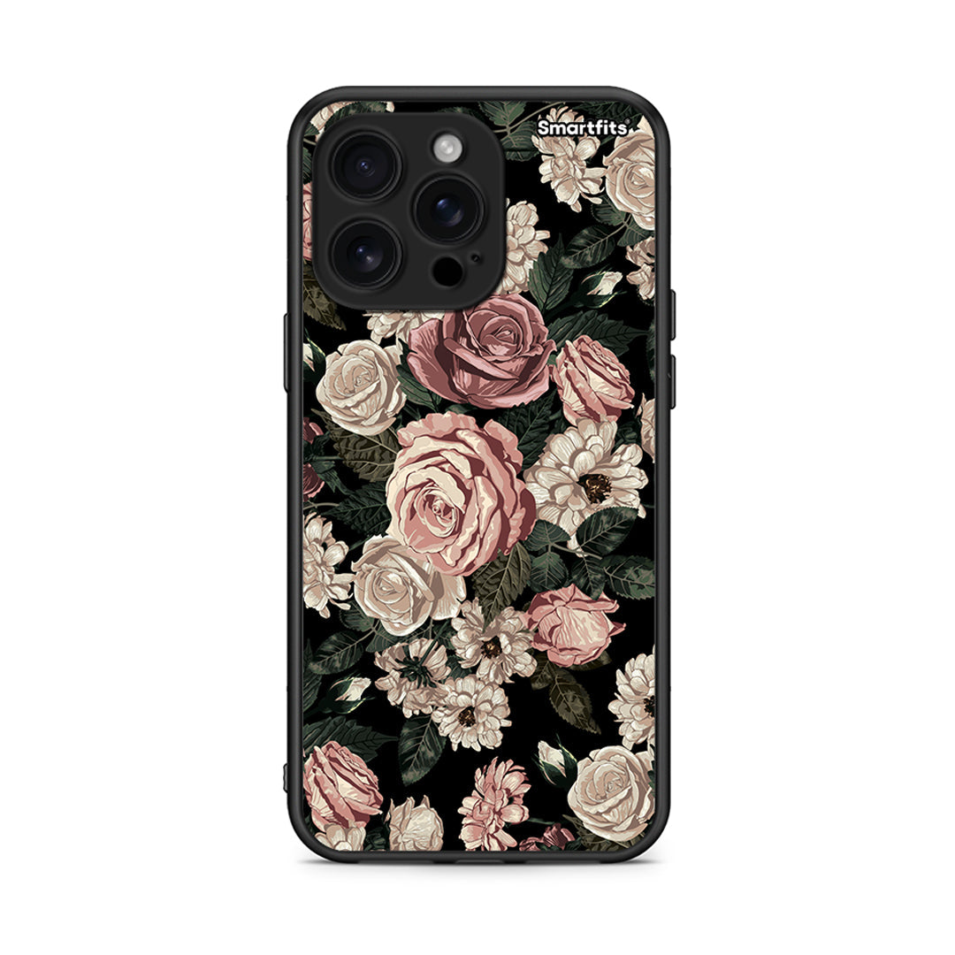 4 - iPhone 16 Pro Max Wild Roses Flower case, cover, bumper