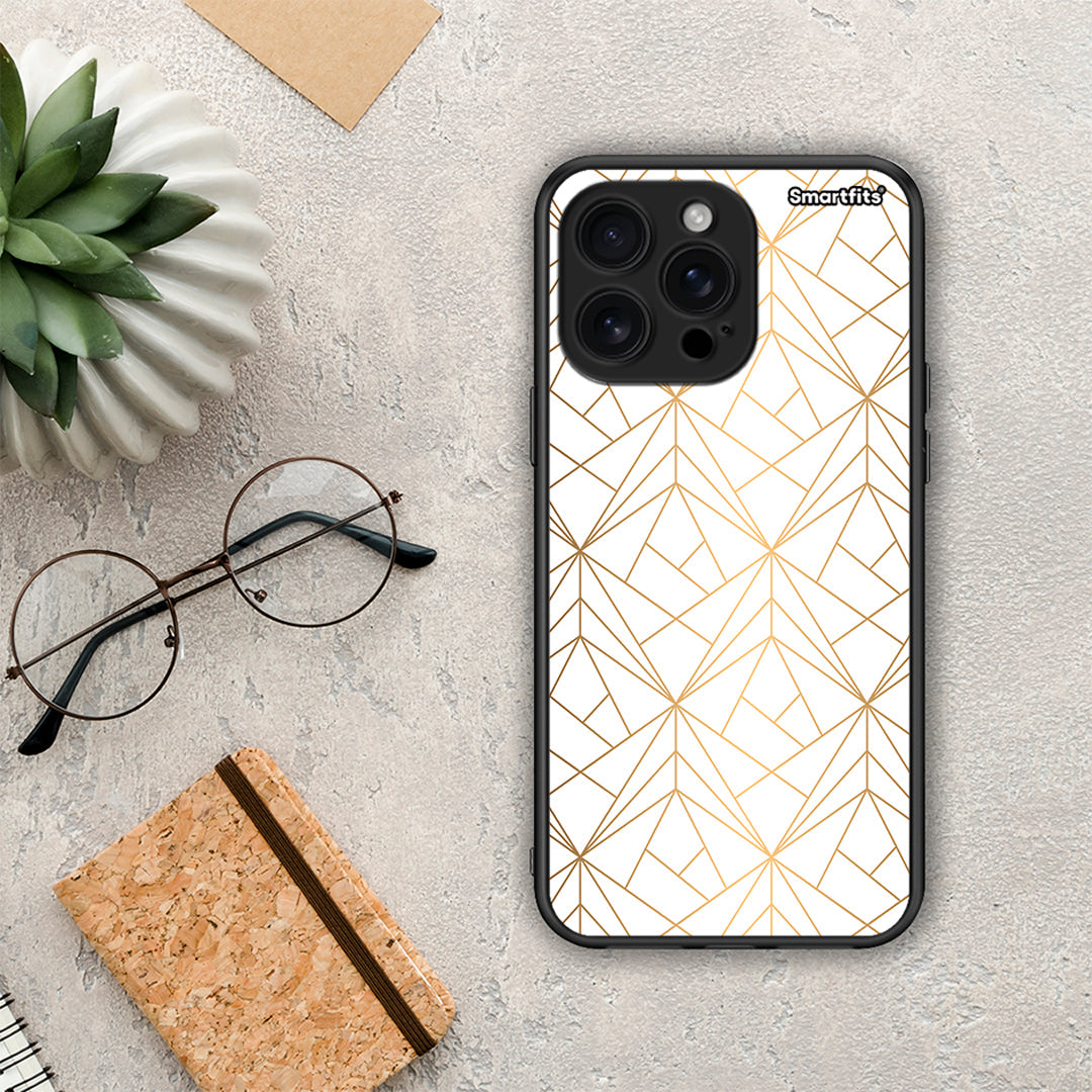 Geometric Luxury White - iPhone 16 Pro Max θήκη