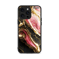 Thumbnail for iPhone 16 Pro Max Glamorous Pink Marble θήκη από τη Smartfits με σχέδιο στο πίσω μέρος και μαύρο περίβλημα | Smartphone case with colorful back and black bezels by Smartfits