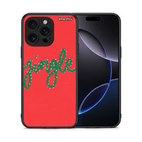 Thumbnail for Θήκη iPhone 16 Pro Max Jingle Xmas από τη Smartfits με σχέδιο στο πίσω μέρος και μαύρο περίβλημα | iPhone 16 Pro Max Jingle Xmas case with colorful back and black bezels