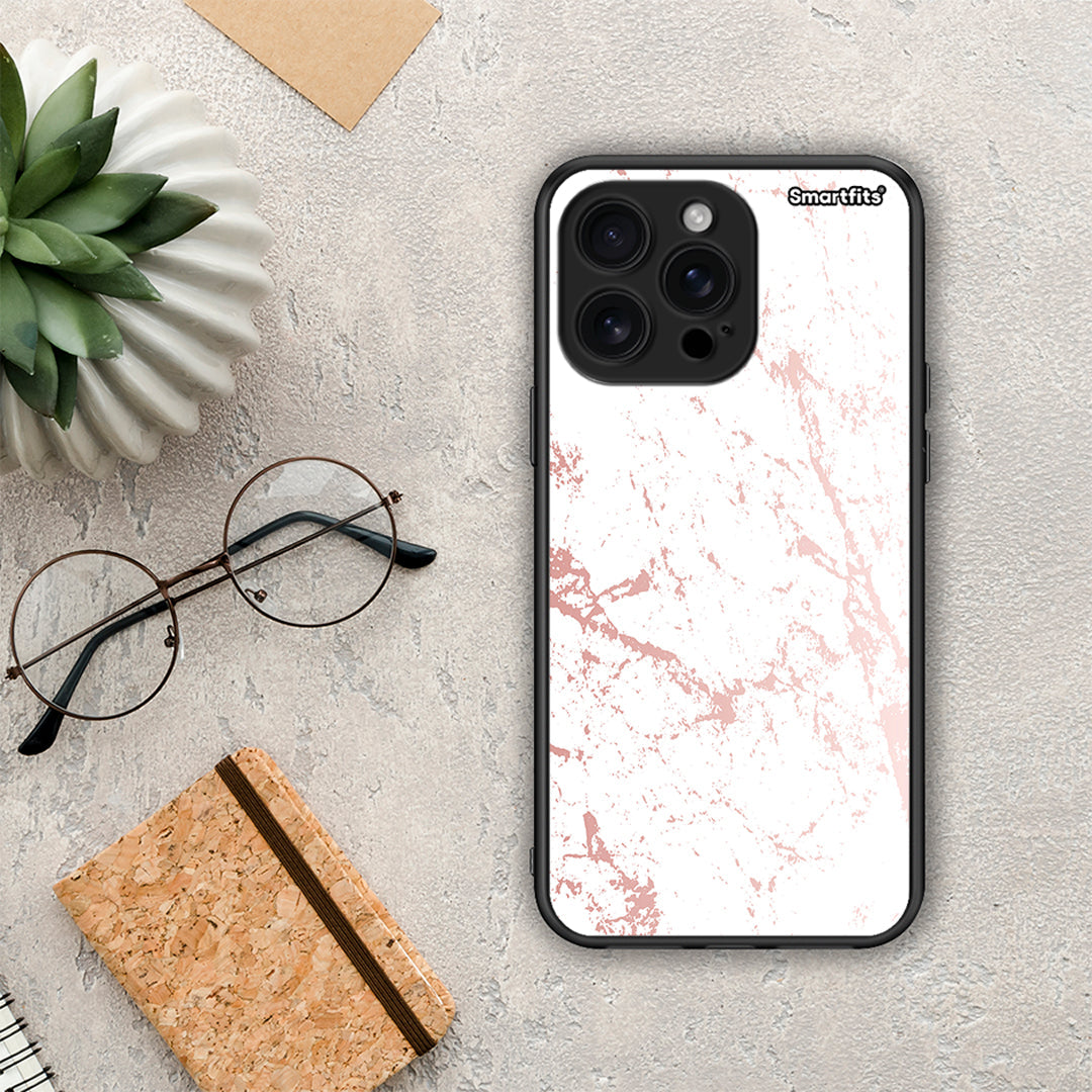 Marble Pink Splash - iPhone 16 Pro Max θήκη